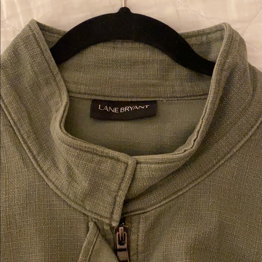 Lane Bryant Cargo Jacket With Drawstring Waist - image 3